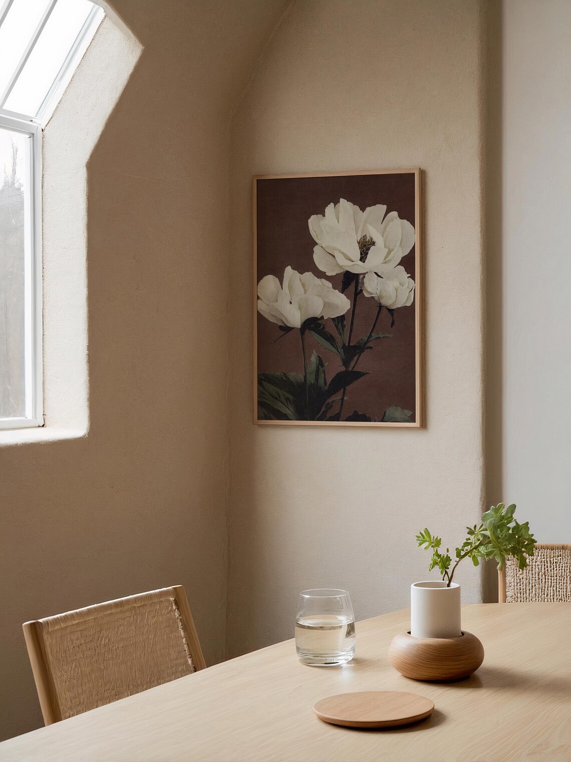 Vintage Muted Floral Still Life Art Print - Image 4