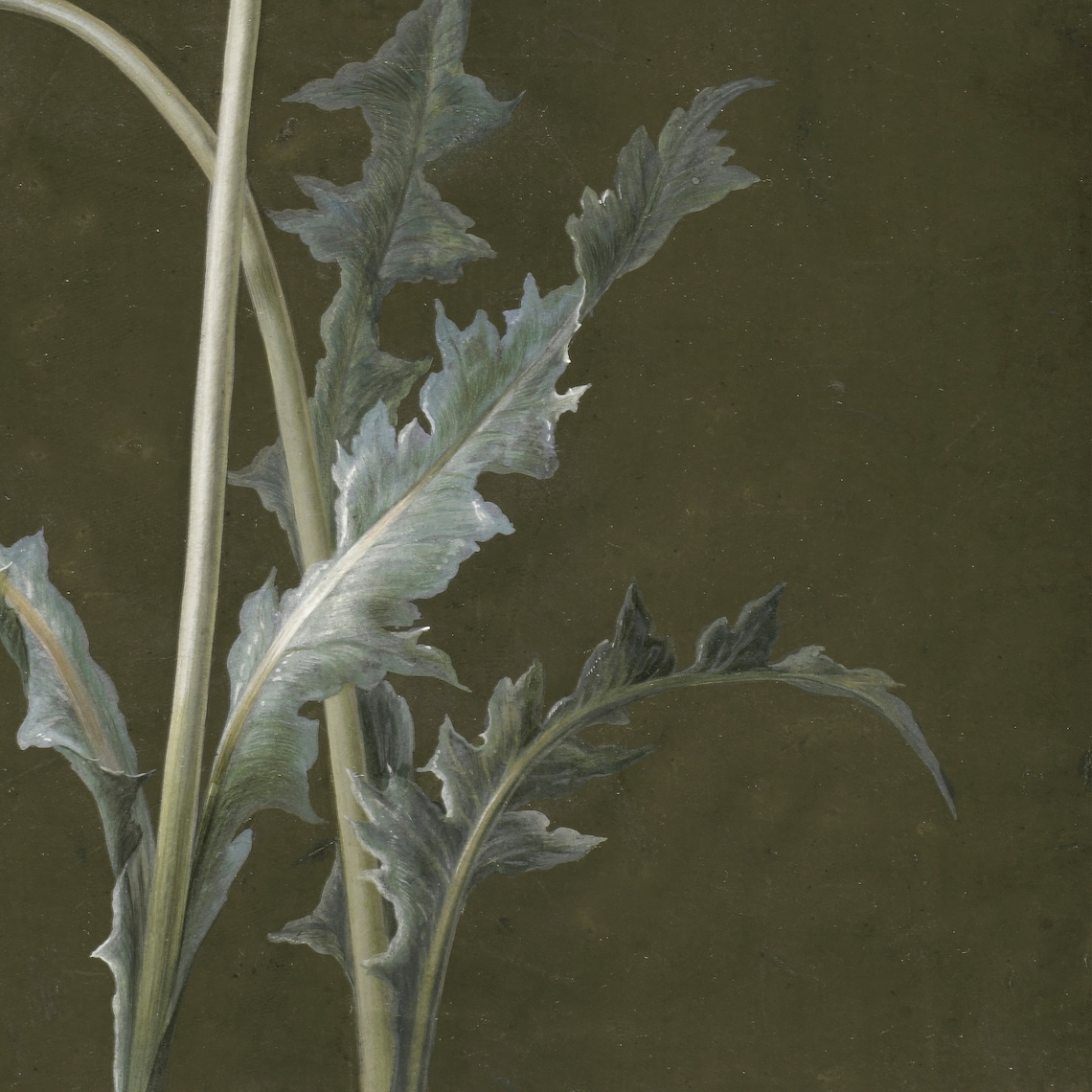 Dandelion Painting, Earth Toned Botanical Art - Image 3