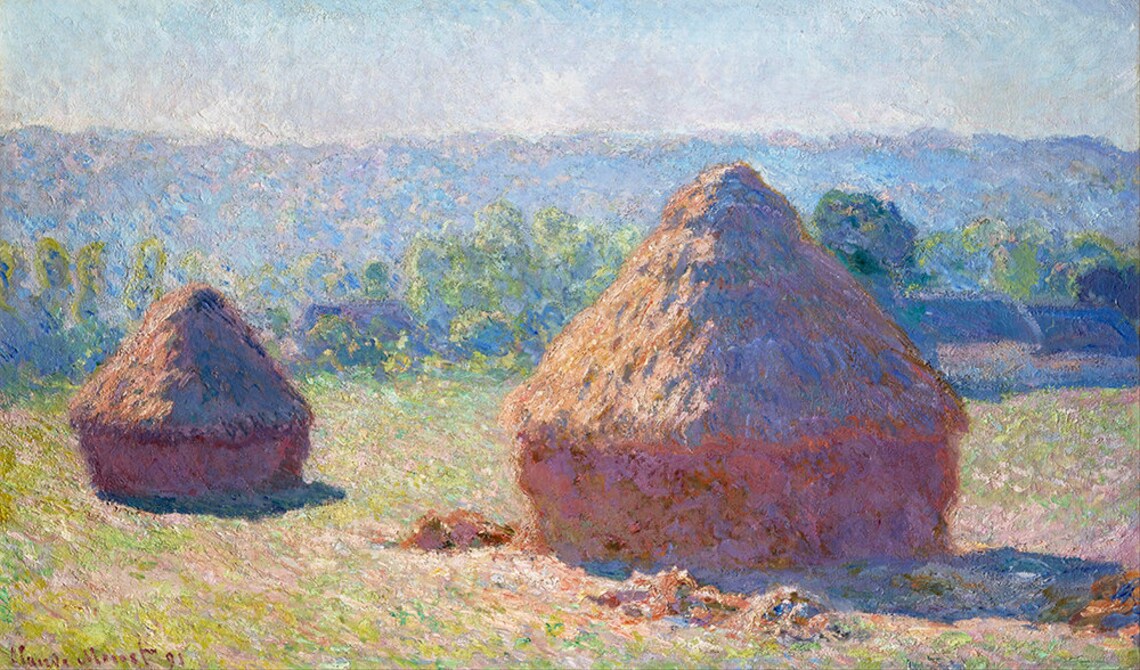 Claude Monet Haystacks End Of Summer Fine Art Glice 1891 Sku 0172 - Image 2