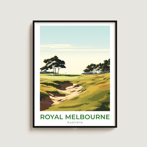 Royal Melbourne Travel Print Wall Art Gift Australia Poster Home Decor Lovers Hanging