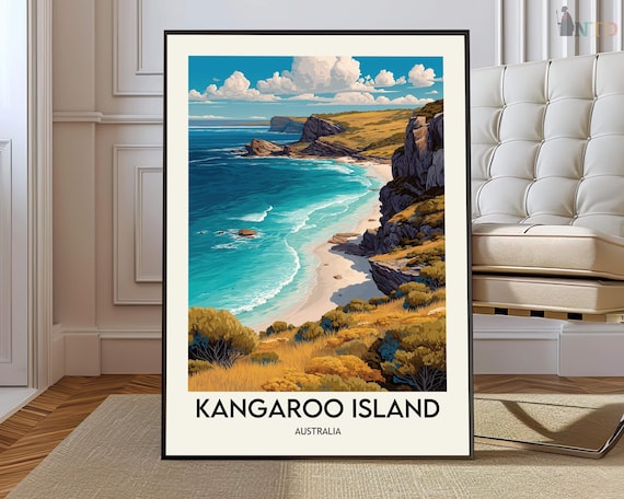 Kangaroo Island Poster Wall Art Print Photo South Australia