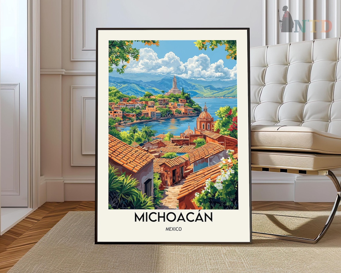Michoacán Poster Print, Morelia Mexico Travel