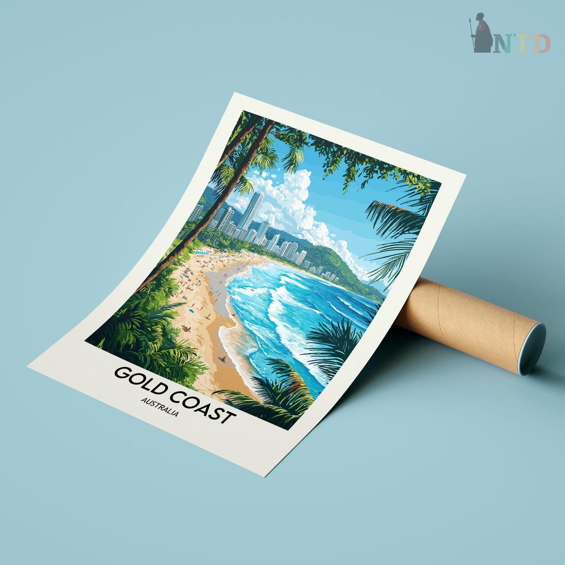 Gold Coast Print Gold Coast Wall Art Gold Coast Poster Gold Coast Photo Gold Coast Poster Print Gold Coast Australia Gold Coast City - Image 2