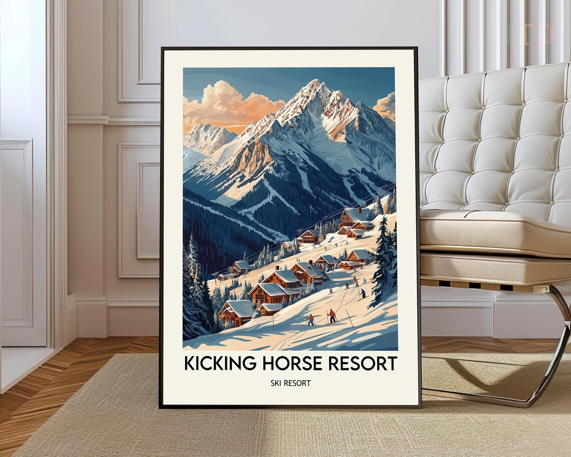 Kicking Horse Resort Canada Travel Poster Print
