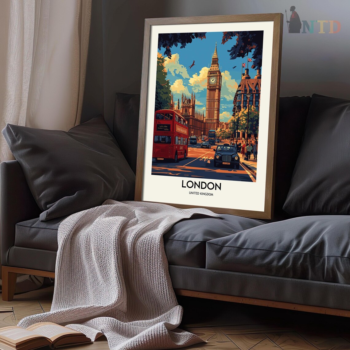 London Travel Poster, Classic City Wall Art Print - Image 3