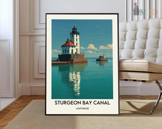 Sturgeon Bay Canal Poster Wall Art Print Photo