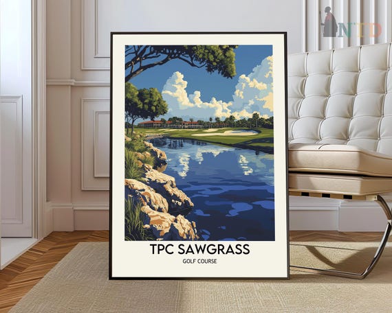 Tpc Sawgrass Print Tpc Sawgrass Wall Art Tpc Sawgrass Poster Tpc Sawgrass Photo Tpc Sawgrass Poster Print Golf Course Print