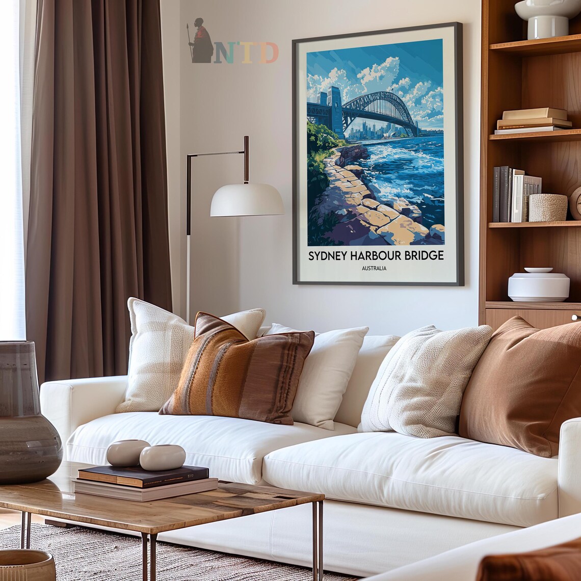 Sydney Harbour Bridge Travel Poster, Australia - Image 2