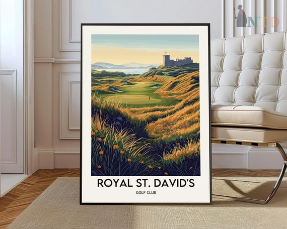 Royal St Davids Golf Club Poster Wall Art Print Photo Walesposter