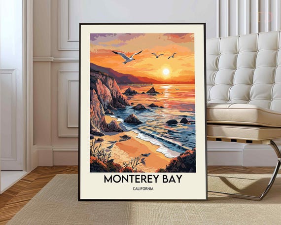 Monterey Bay Poster Wall Art Print Photo