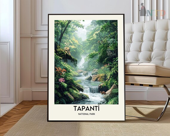 Tapanti National Park Costa Rica Rainforest Waterfall Poster