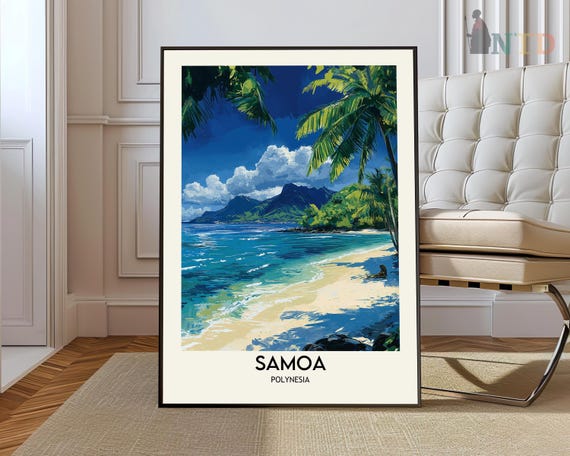 Samoa Print Art Poster Photo Painting Travel Wall Landscape