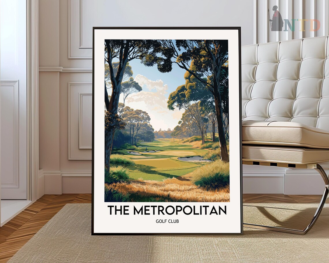 The Metropolitan Golf Club Melbourne Sunlit Parkland Course Poster