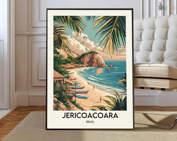 Jericoacoara Poster Wall Art Print Photo Beach Brazil