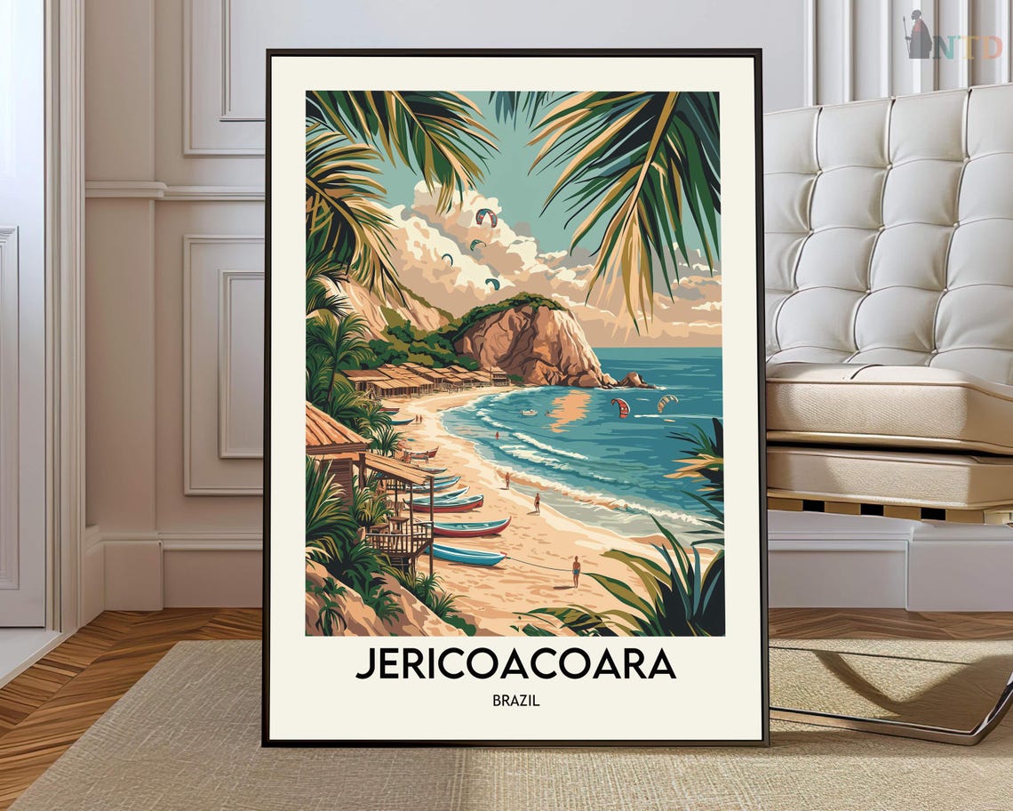 Jericoacoara Poster Wall Art Print Photo Beach Brazil