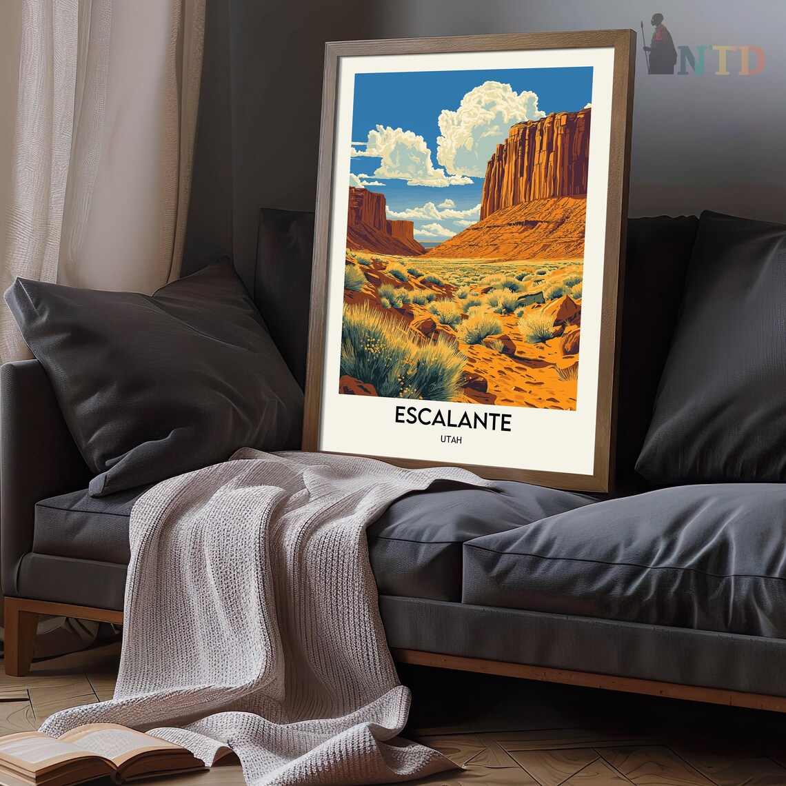 Escalante Red Rock Canyon and Desert Plains Under a Big Sky Poster - Image 3