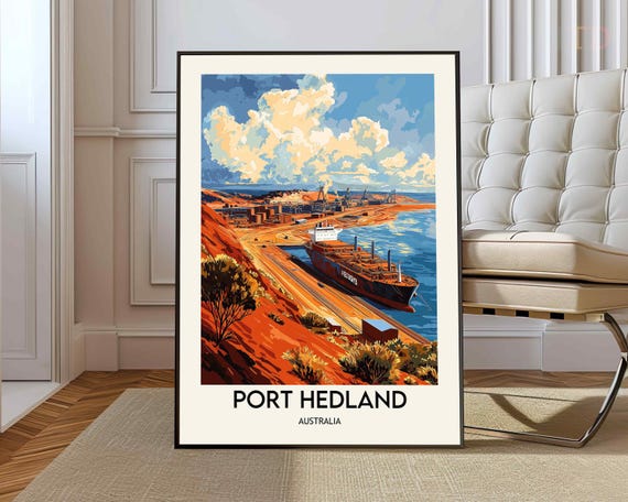 Port Hedland Poster Wall Art Print Photo Australia