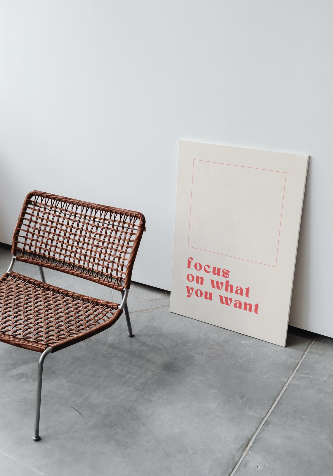 Focus On What You Want Minimalist Art Print - Image 3