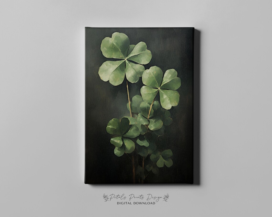 St Patricks Day Clover Wall Art, Rustic Irish Print - Image 4
