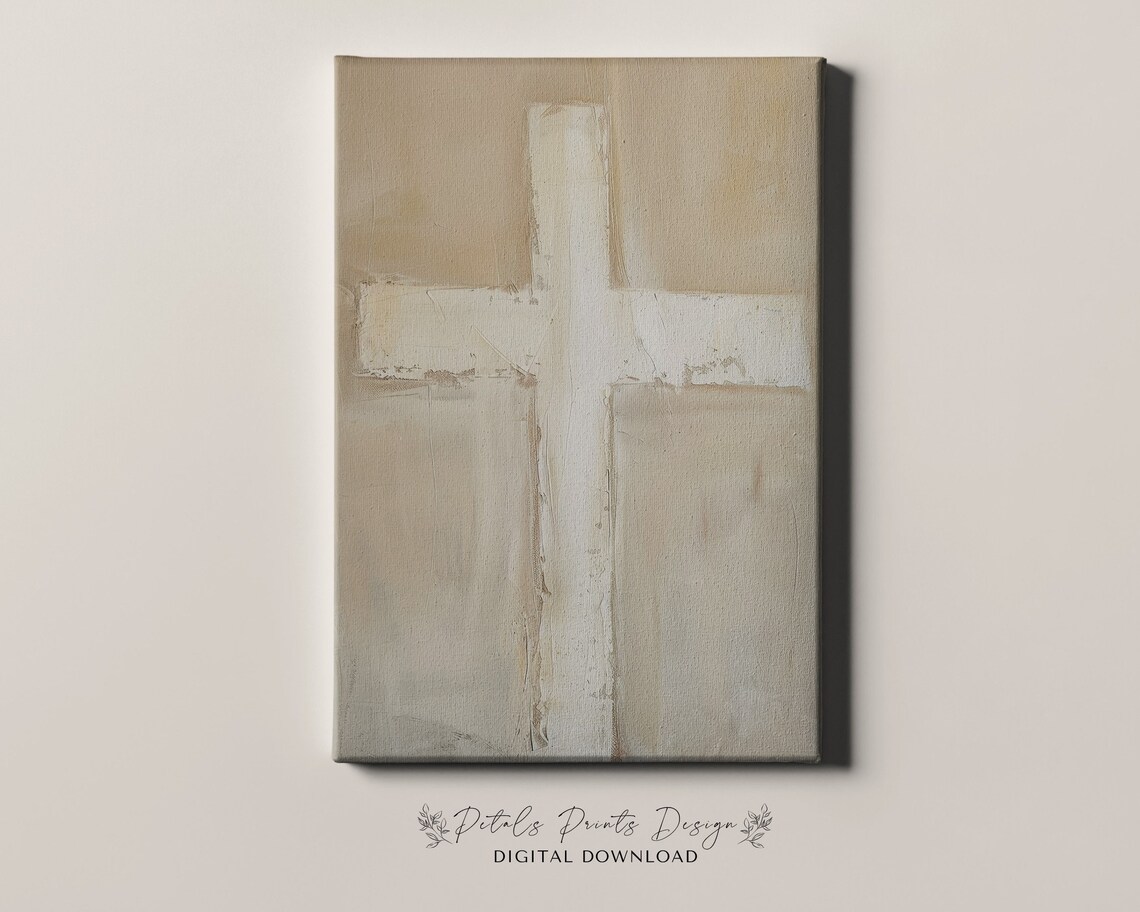 Cross Bible Verse Christian Minimalist Art Print - Image 4