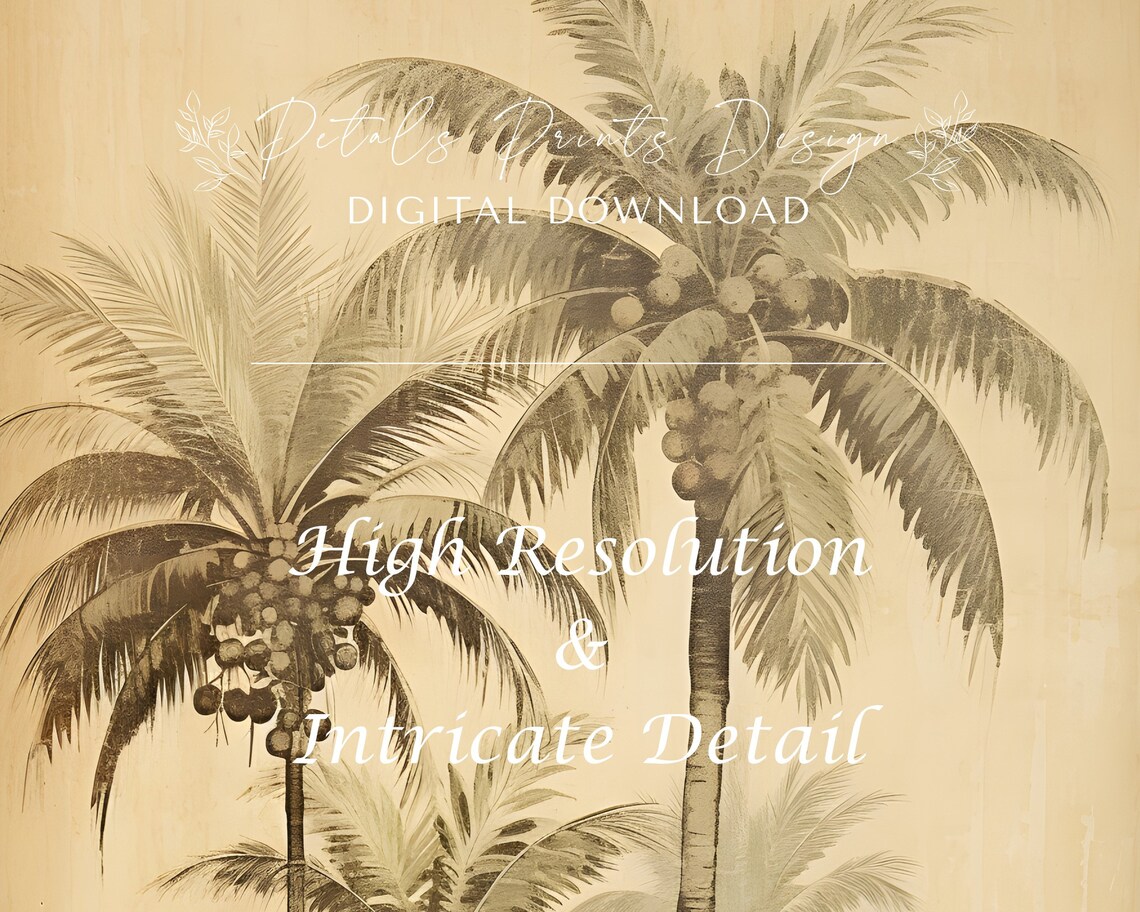 Jungle Trees Palm Tree Vintage Jungle Art Print - Image 3