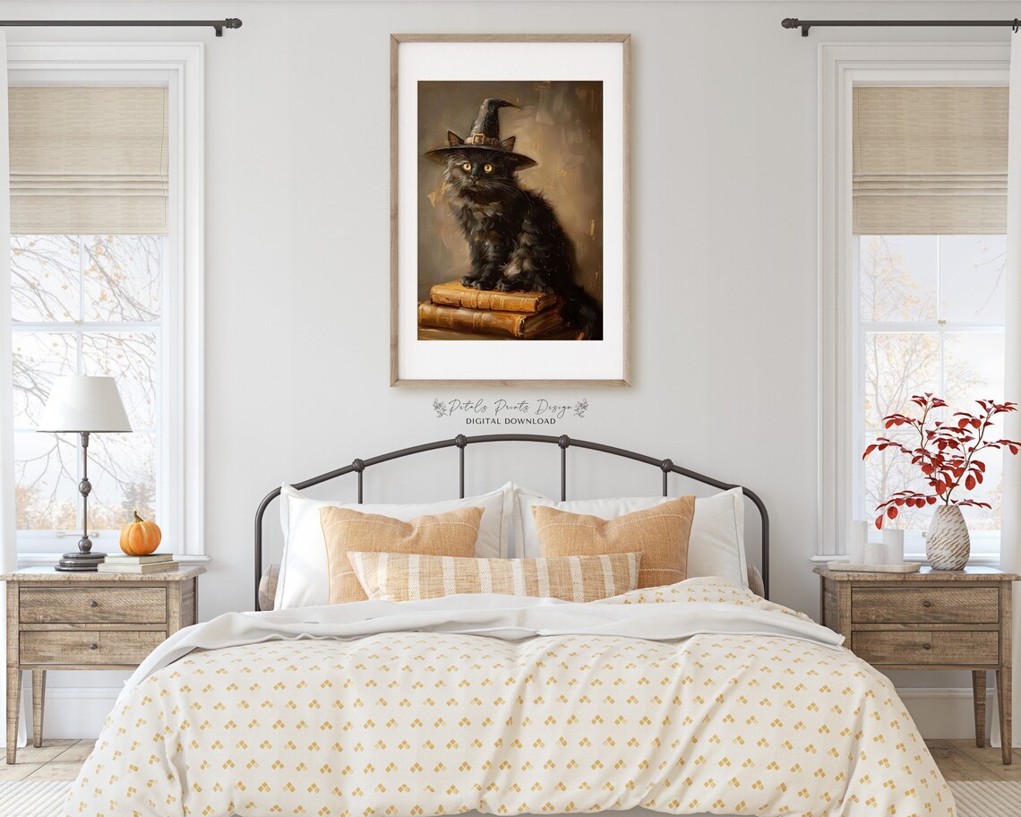Witchy Decor Halloween Wall Art, Vintage Style Print - Image 3