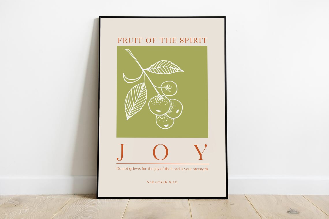 Fruit Of The Spirit Joy Bible Verse Poster - Image 4