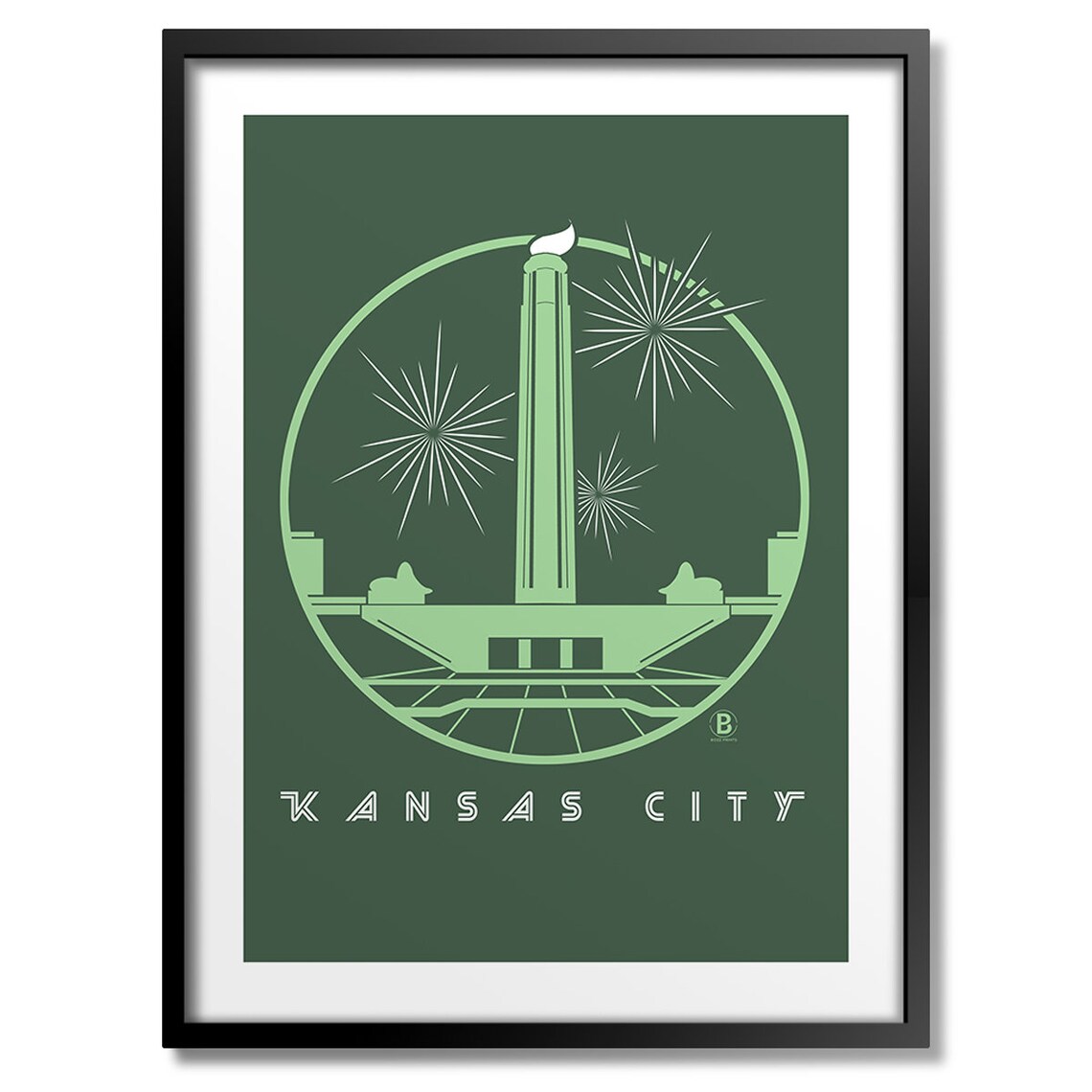 Kansas City Liberty Icon Art Print