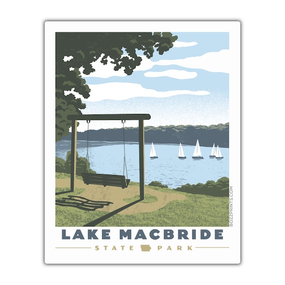 Lake Macbride State Park Travel Poster