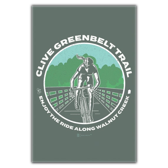Clive Greenbelt Trail Circle Postcard