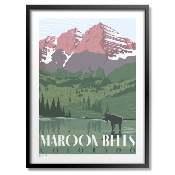 Maroon Bells Art Print