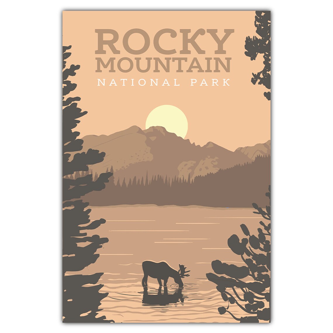 Rocky Mountain National Park Bear Lake Travel Poster
