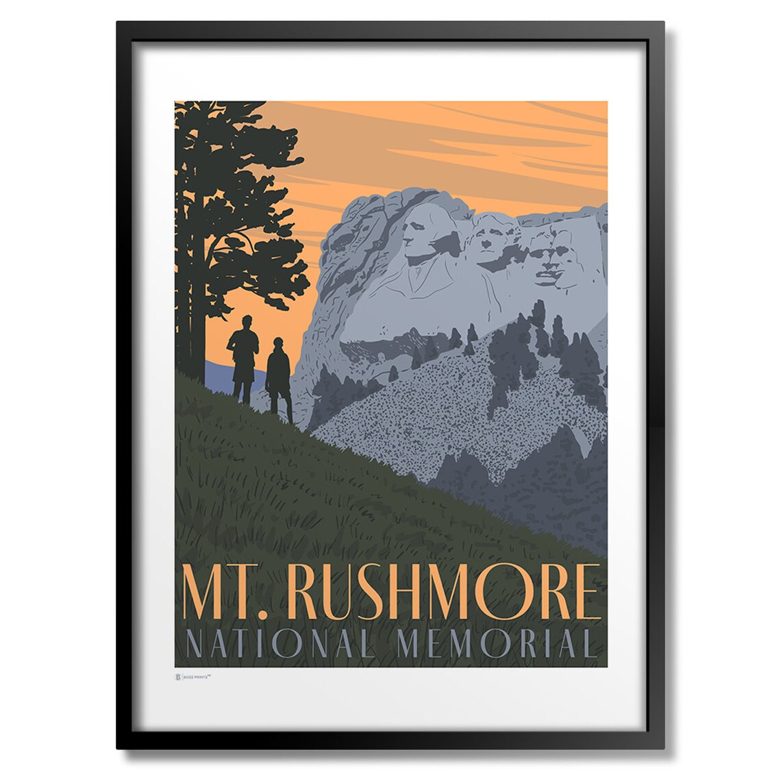 Mt Rushmore National Memorial Art Print