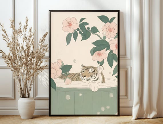 Japanese Art Print Japandi Wall Art Vintage Exhibition Poster Minimalist Print Trendy Japan Wall Art