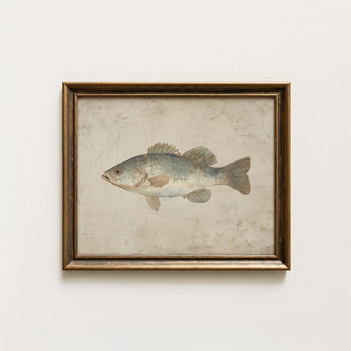 Rustic Fish Wall Art Lake House Decor Fishing Nursery Artwork Cabin Lodge Theme Coastal Kids Room