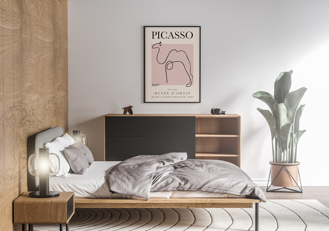 Picasso Camel Vintage Line Art Poster Print - Image 5