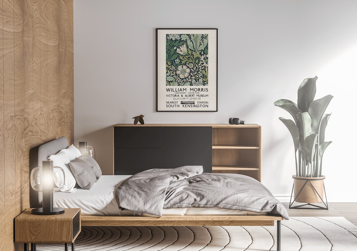 William Morris Exhibition Poster, Art Nouveau Wall Art Print - Image 5