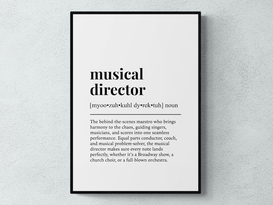 Musical Director Funny Definition Art Print