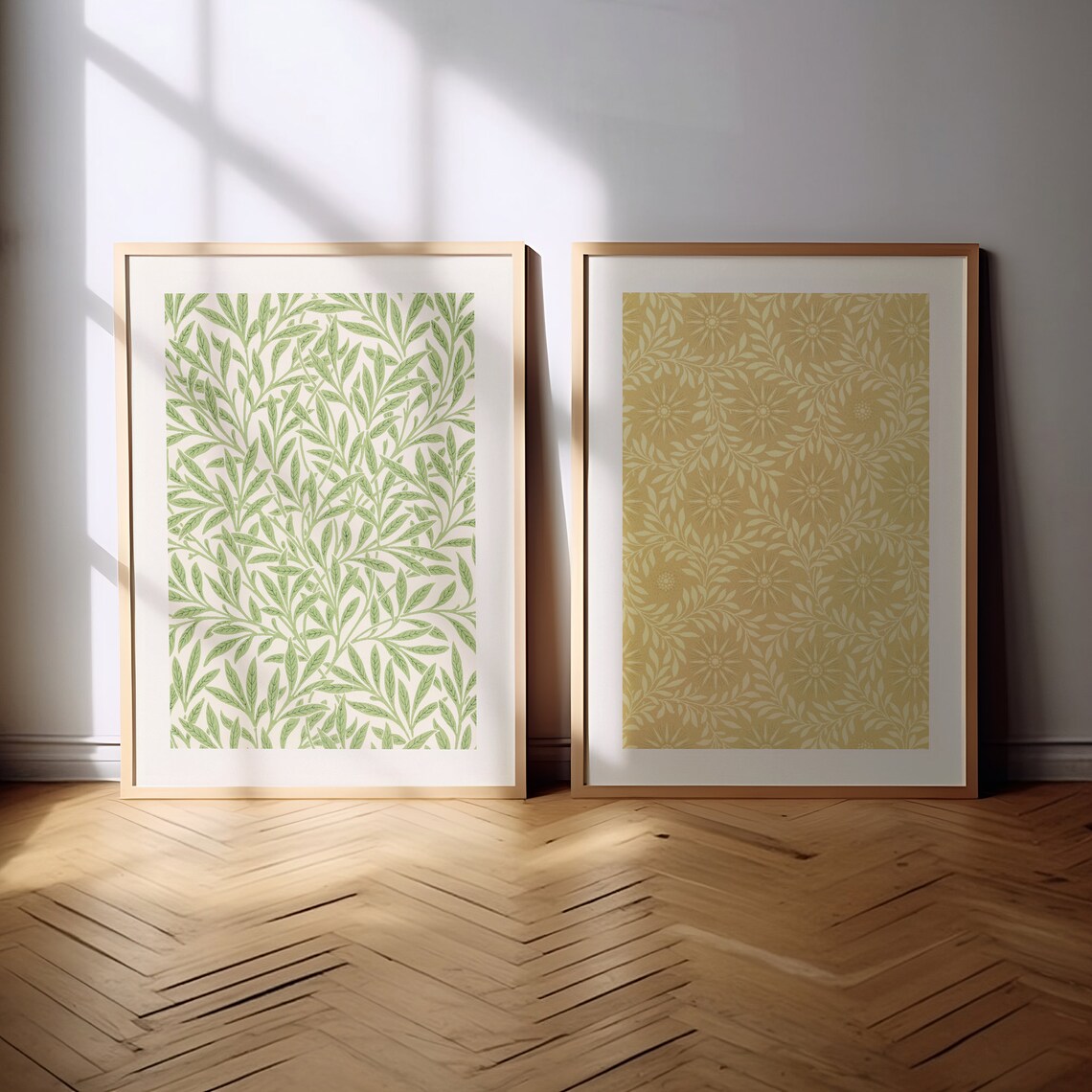 Vintage Botanical Pattern Bundle, Boho Nursery Art Print - Image 2