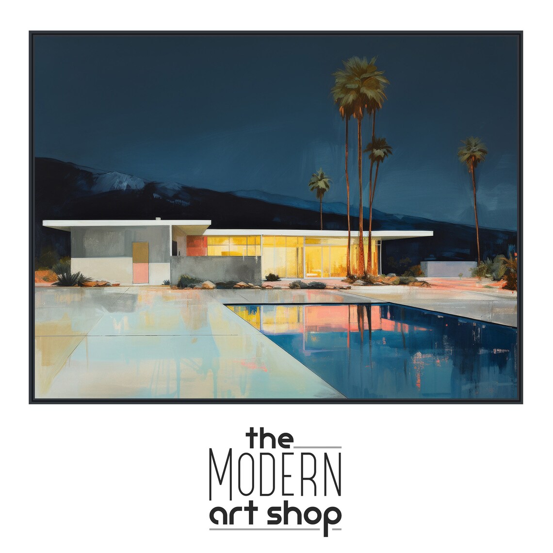 Palm Springs Mid-Century Architecture Retro Art Print - Image 4