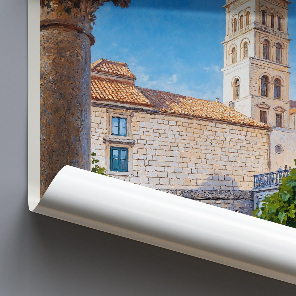 Split Travel Print Croatia Travel Poster Painted Wall Art Home Decor Framed Personalized Print Vacation Travel Gift - Image 3