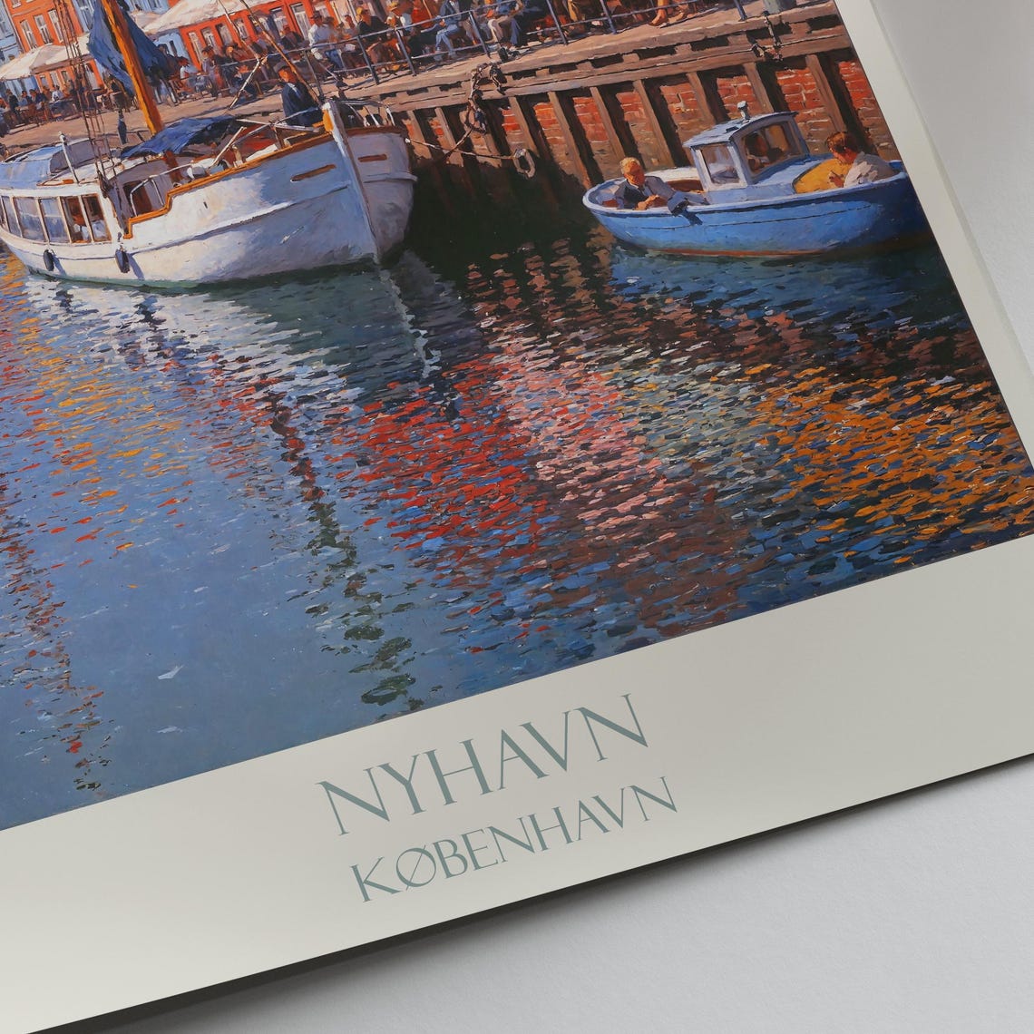 Nyhavn Copenhagen Denmark Colorful Harbor Painted Travel Poster - Image 2