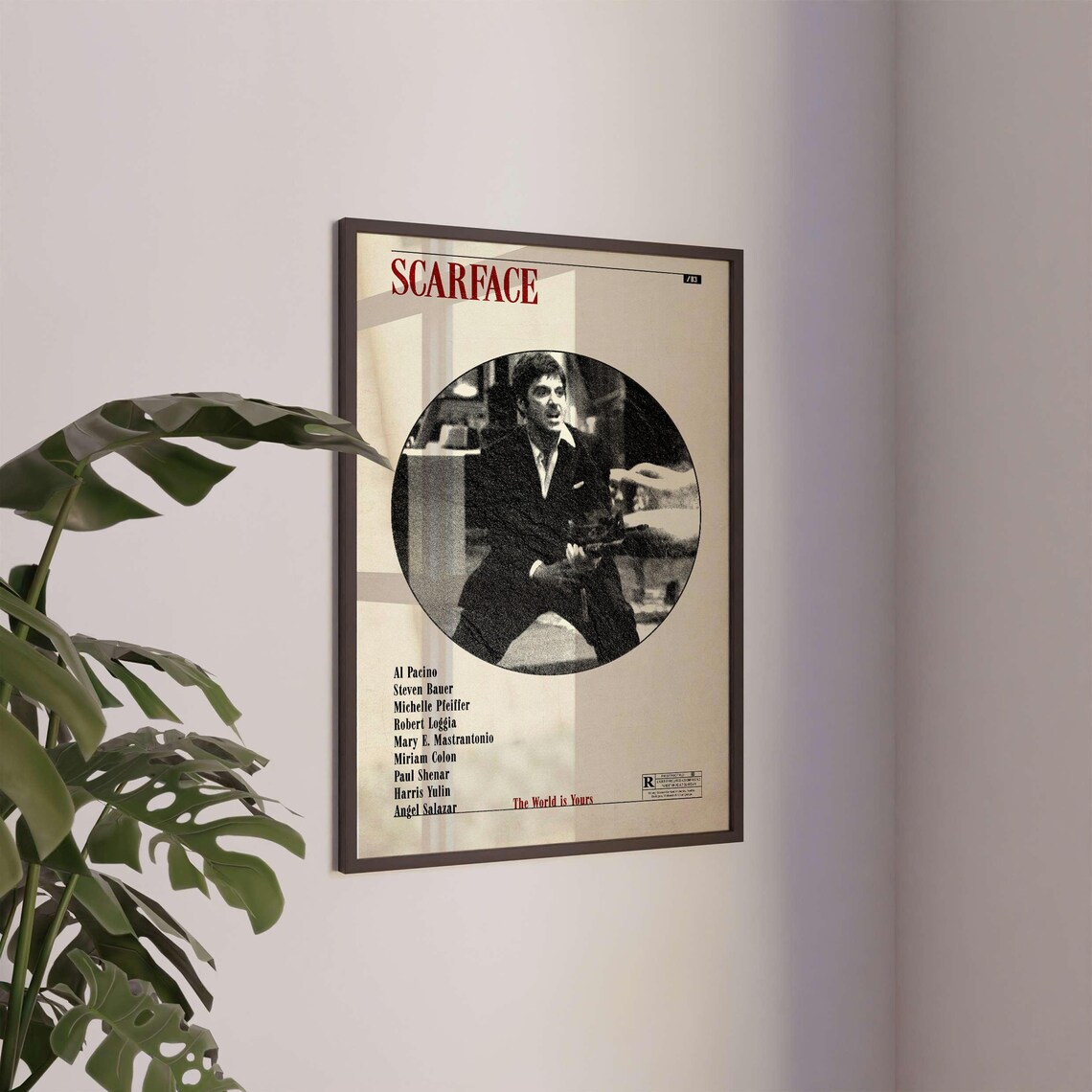 Scarface Al Pacino Minimalist Modern Film Poster - Image 2