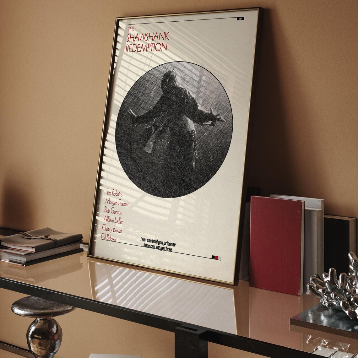 The Shawshank Redemption Classic Minimalist Circle Movie Poster - Image 4