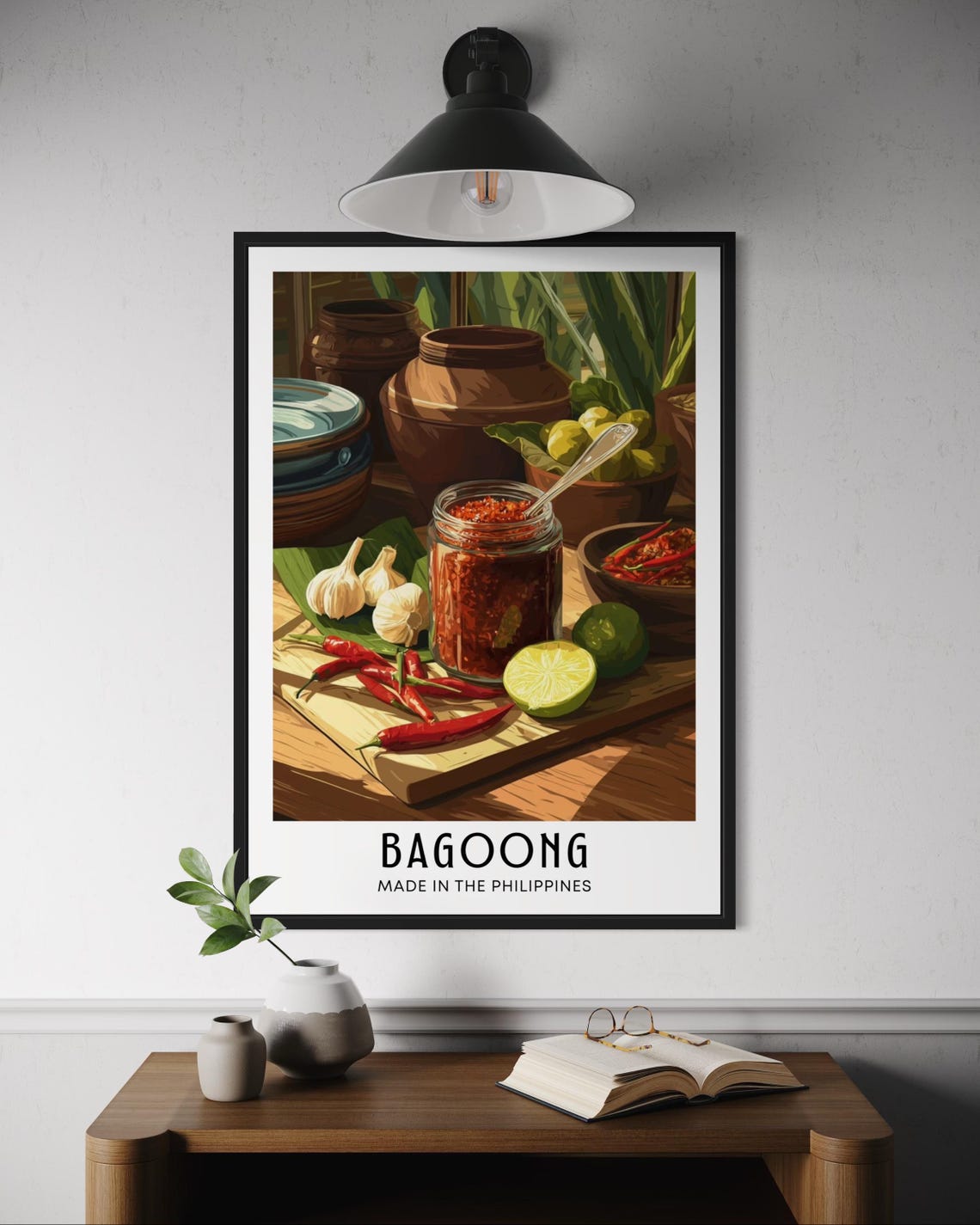 Filipino Bagoong Shrimp Paste Chili Garlic Condiment Kitchen Poster