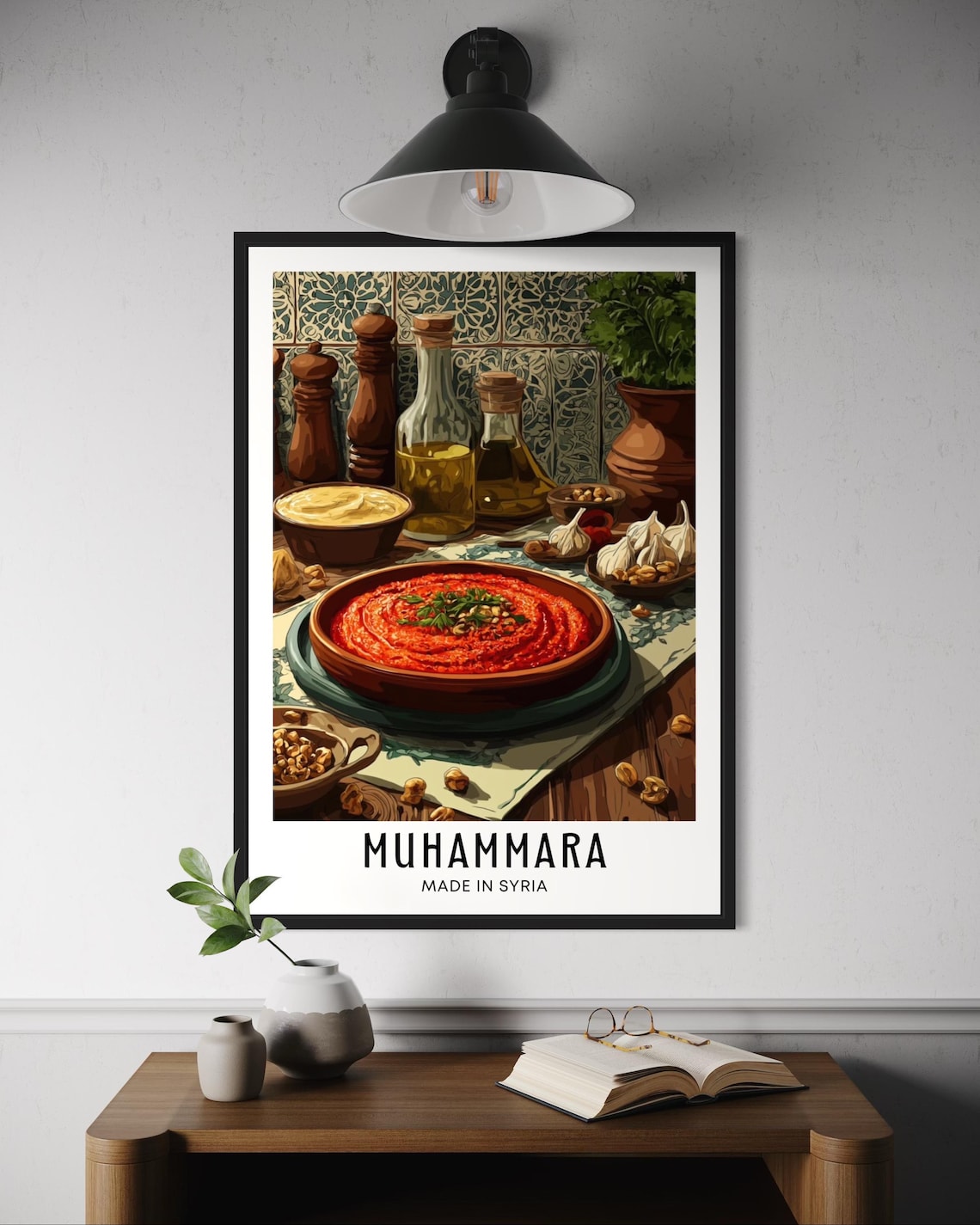 Muhammara Poster, Traditional Syrian Food Art Print
