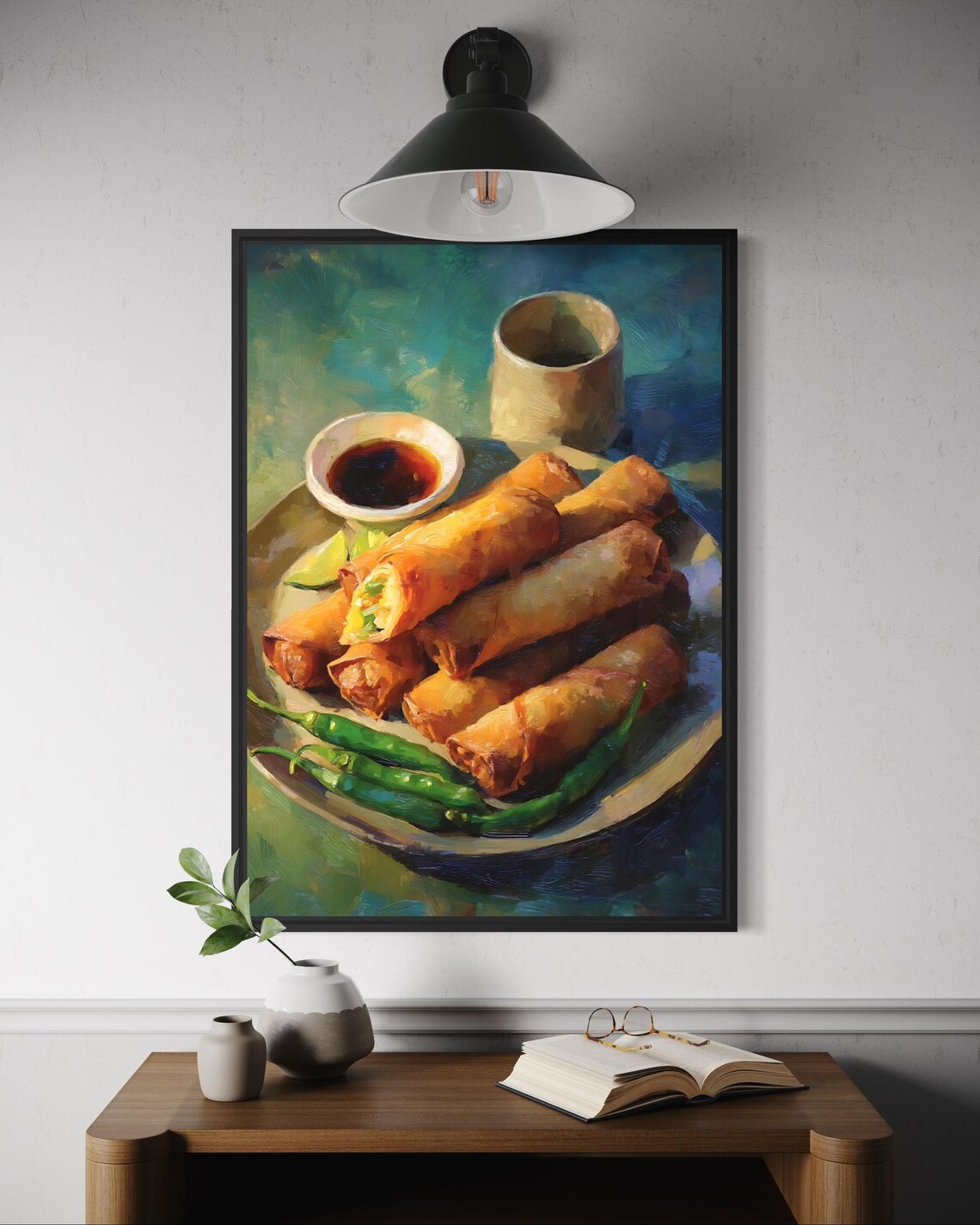 Lumpia Poster, Filipino Cuisine Art Print