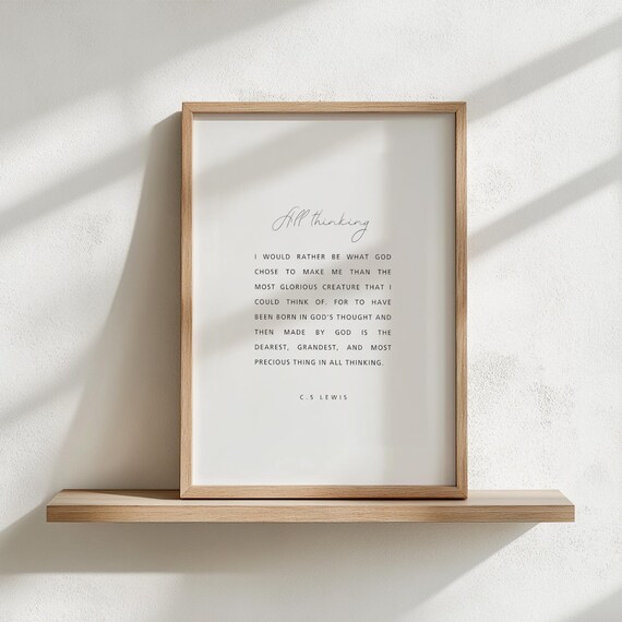 C.S. Lewis Quote Print, Minimal Nursery Inspiration