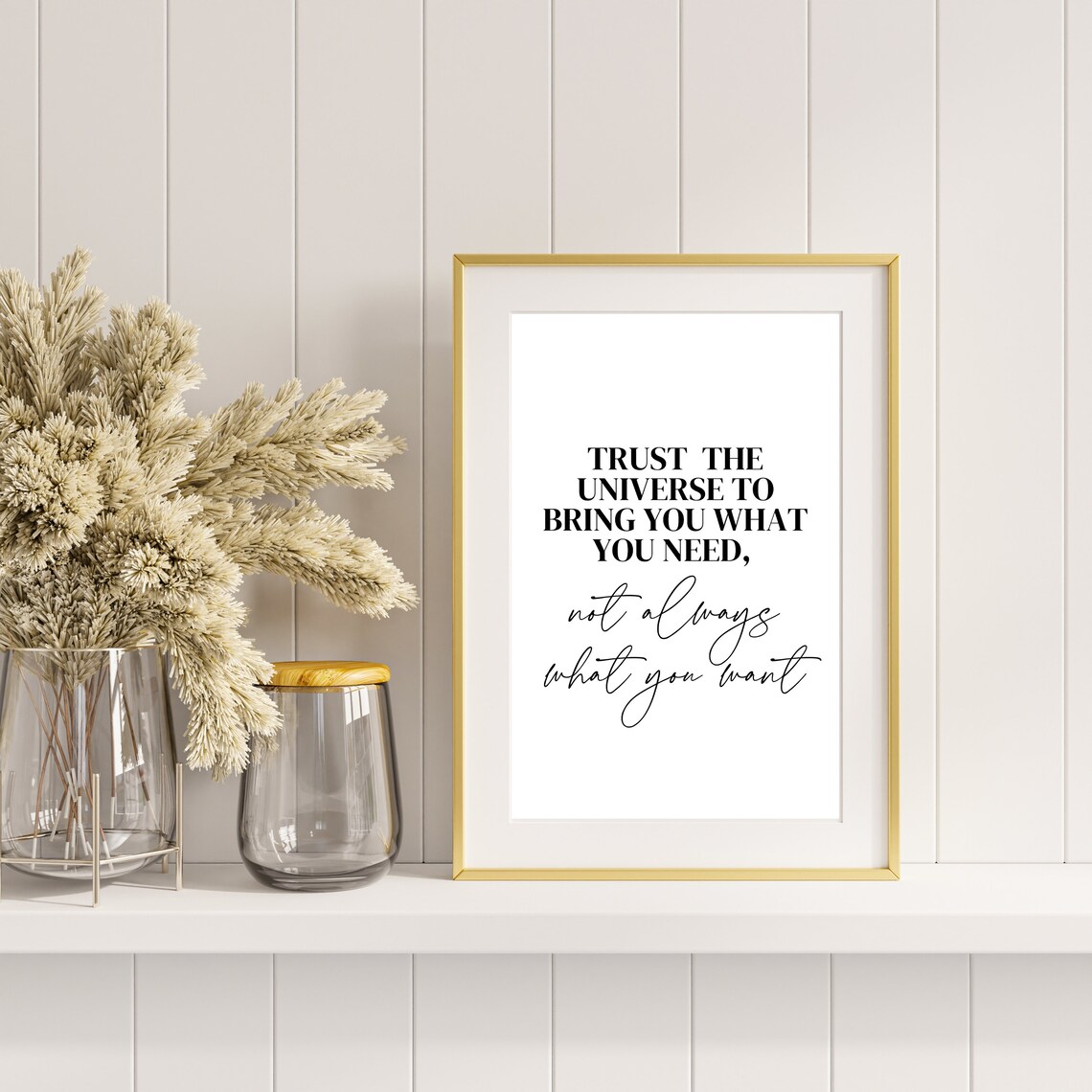 Trust The Universe To Bring You What You Need Spiritual Quote Poster - Image 2