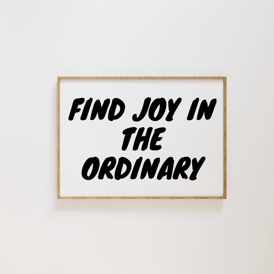 Find Joy In The Ordinary Black Bold Retro Lettering Quote Poster - Image 3